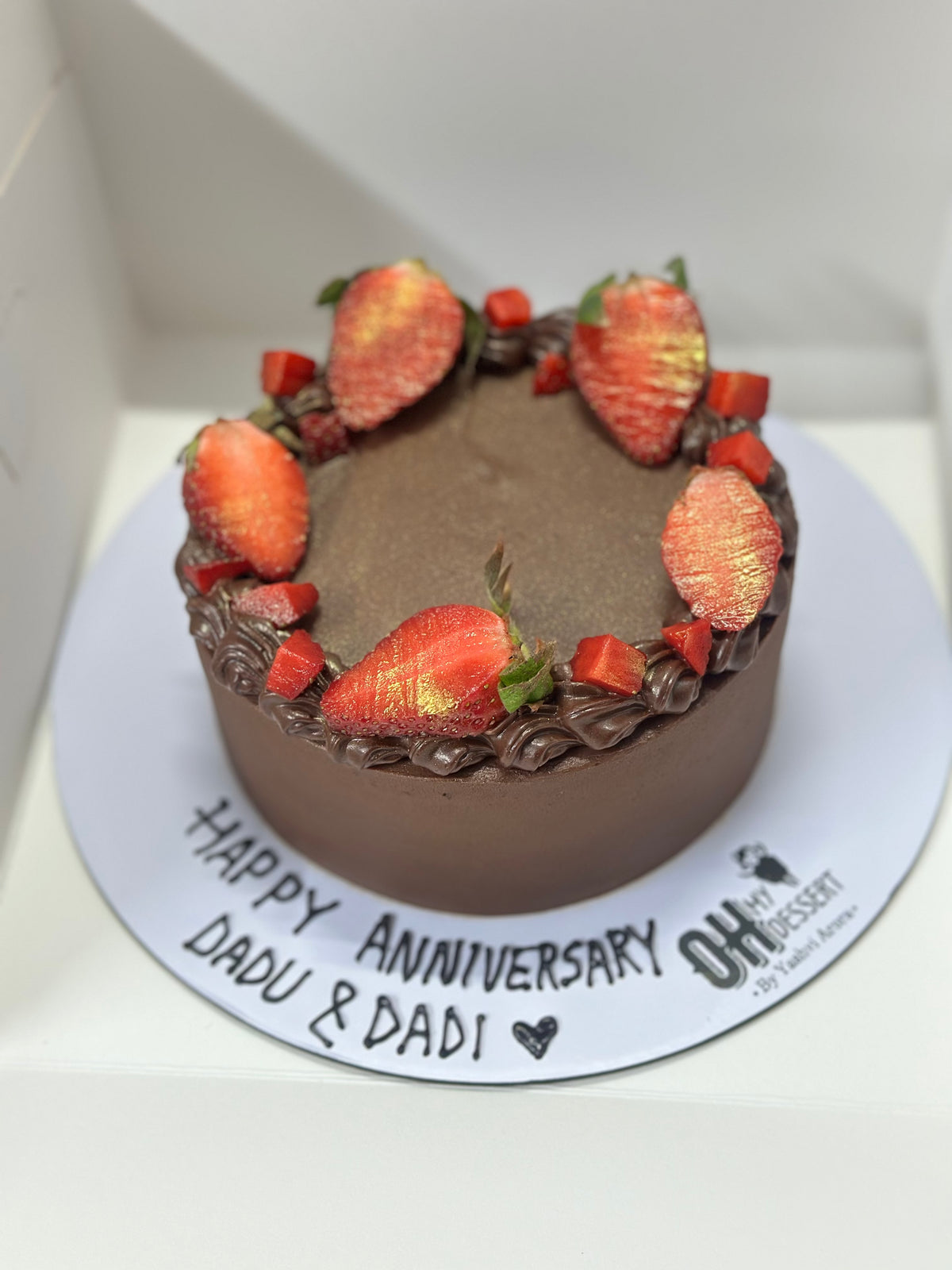 Chocolate Strawberry, eggless, freshly baked by Oh! My Dessert in Vikaspuri, West Delhi