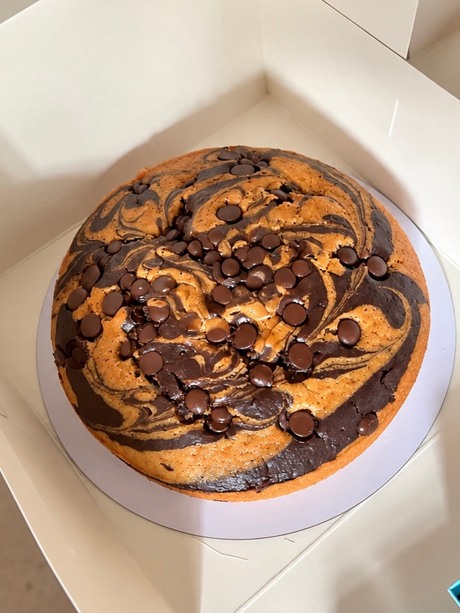 Chocolate Vanilla Marble Tea Cake