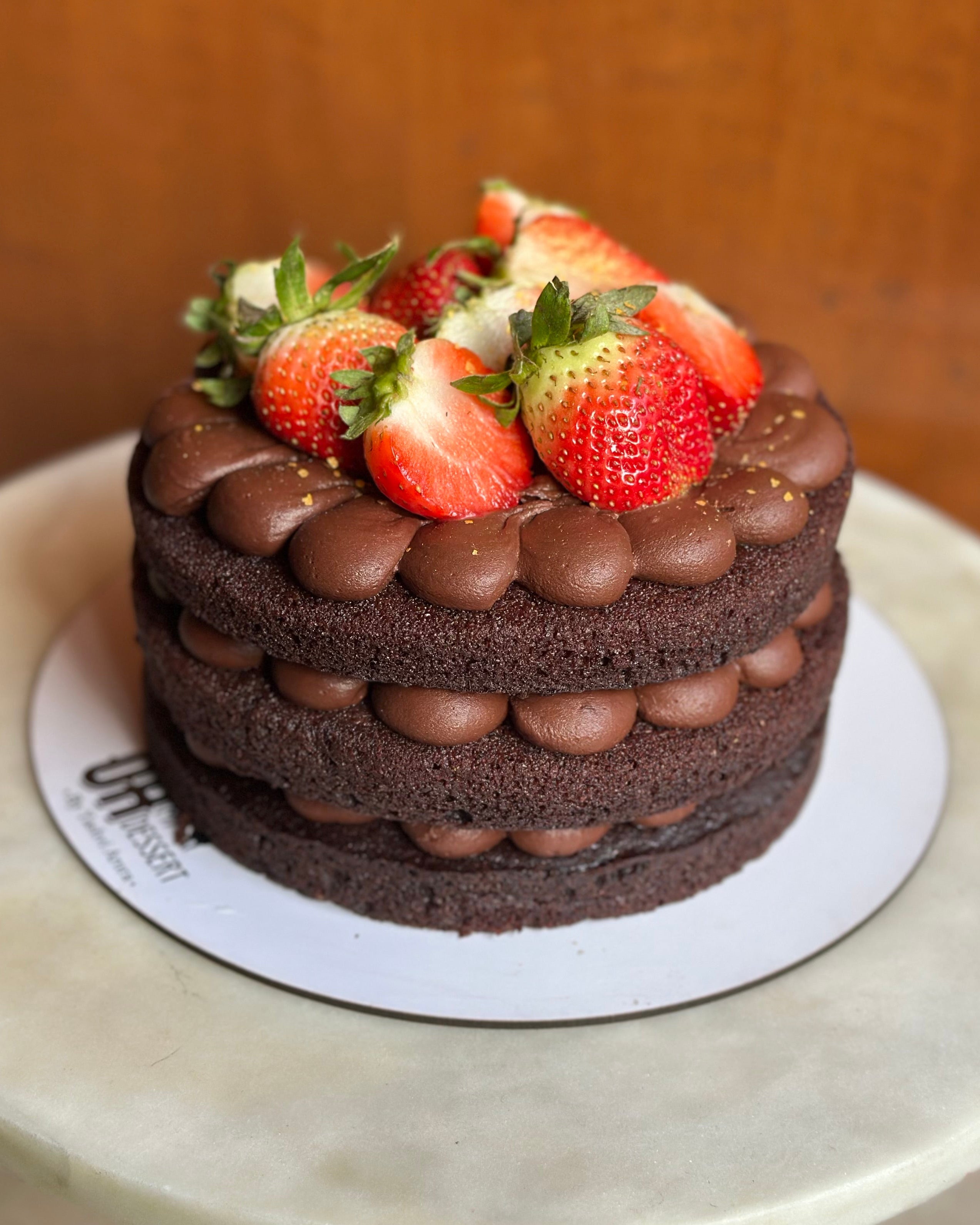 Chocolate Strawberry Layered, eggless, freshly baked by Oh! My Dessert in Vikaspuri, West Delhi